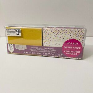 Craft Smith Textured Cards Lot 80 Cards Set Blackberry Lemon